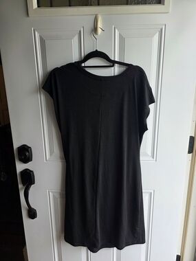 Nicole Miller Black Short Sleeve Knot Front Dress